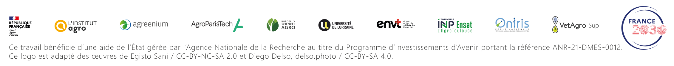 bandeau des partenaires du DEMOES Hercule 4.0 projet porté par l'Institut Agro Dijon dans le cadre de France 2030